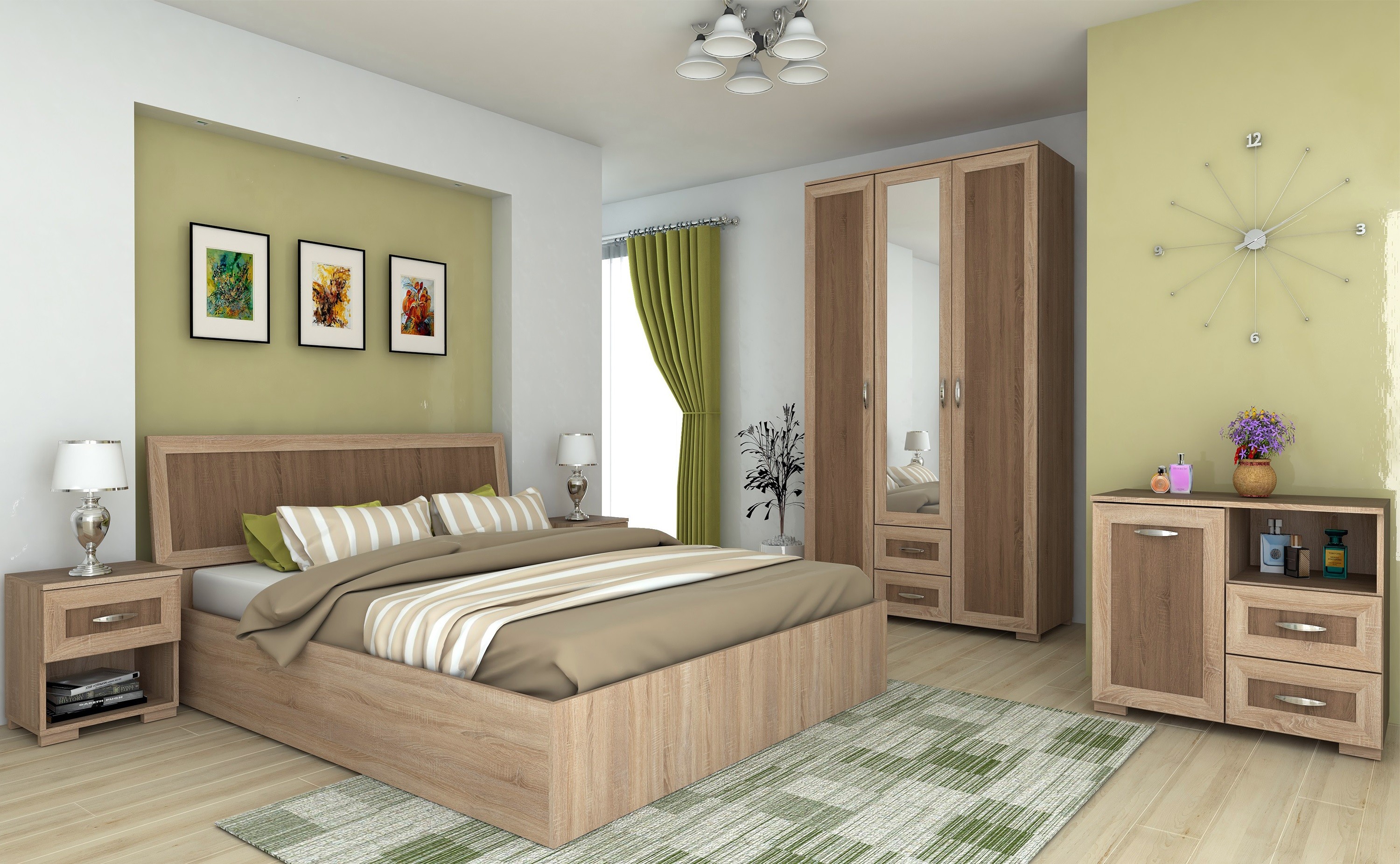Dormitor cezar sonoma+trufe