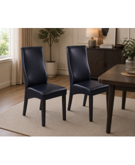 Set 2 scaune RH6012C NEGRU